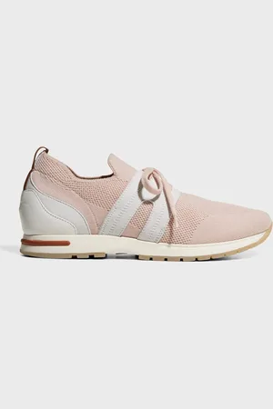 Loro Piana Knit Lace-Up Runner Sneakers
