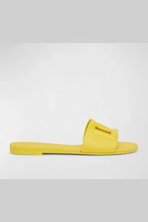 Dolce & Gabbana Cut-Out DG Rubber Sandals