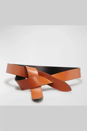 Isabel Marant LECCE Bicolor Leather Pull-Through Belt