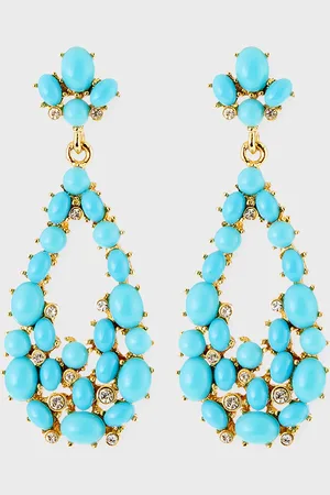 Kenneth Jay Lane Teardrop Cabochon Earrings