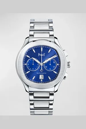 PIAGET Stainless Steel Blue Chronograph Watch