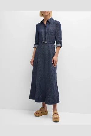 GABRIELA HEARST Marley Belted Maxi Shirtdress