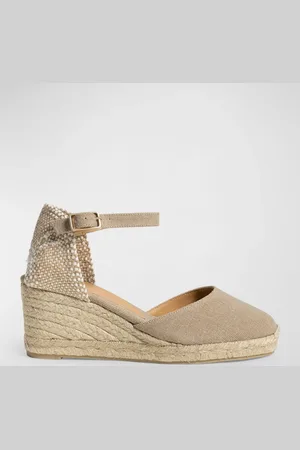 Castaner Carol Canvas Ankle-Strap Wedge Espadrilles