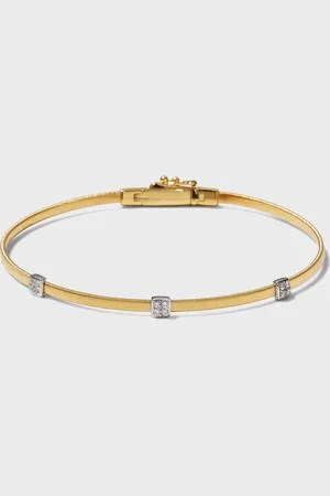 Marco Bicego 18K Yellow Gold 3-Station Diamond Bracelet