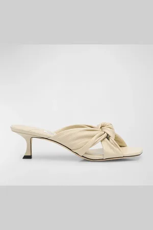 Jimmy Choo Avenue 50 Embossed Twist Mule Sandals