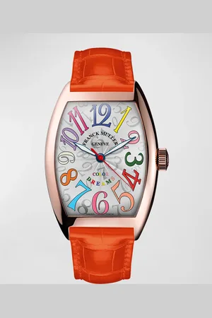 FRANCK MULLER Cintree Curvex 18K Rose Gold Watch with Alligator Strap