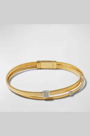 Marco Bicego Masai 18K 2-Strand Coil Bracelet with Diamonds