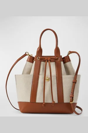 VERONICA BEARD Goody Drawstring Canvas Crossbody Bag
