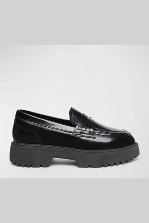 Nero Giardini Leather Chunky Penny Loafers