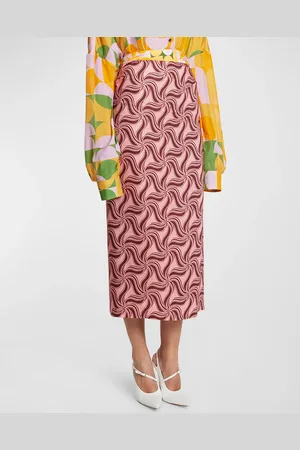 DRIES VAN NOTEN Stan Abstract Printed Maxi Skirt