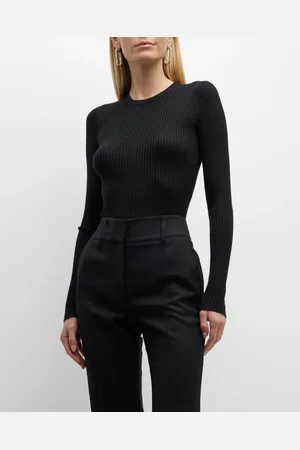 GABRIELA HEARST Browning Cashmere Ribbed Top