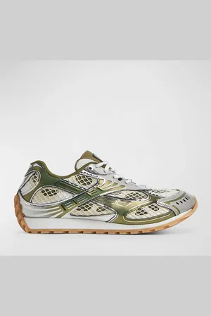 Bottega Veneta Orbit Metallic Net Runner Sneakers