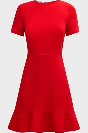 Stella McCartney Iconic Mini Dress with Flounce Hem