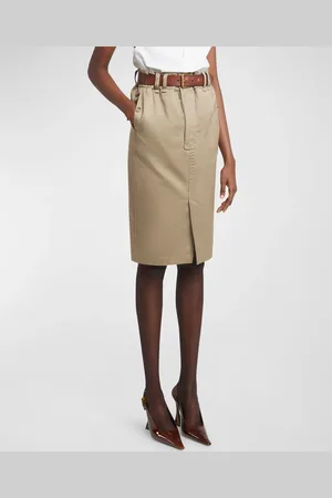 Saint Laurent Saharan Cargo Midi Skirt