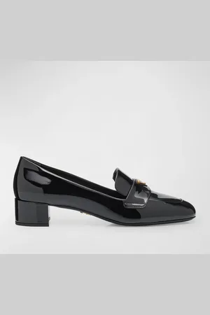 Prada Vernice Patent Loafer Pumps
