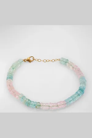 JIA JIA Aquamarine and Morganite Fancy Cut Bracelet