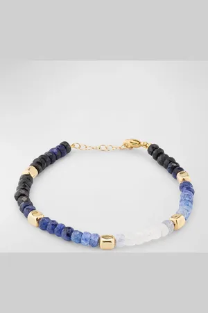 JIA JIA Jumbo Stone and Gold Bead Bracelet