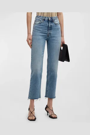 Totême Classic Cut Frayed Denim Pants