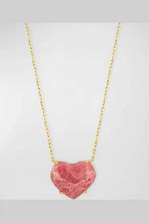 JIA JIA Rhodochrosite Heart Pendant Necklace