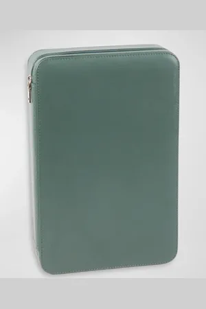 Bey-berk Francis Leather 2-Watch and 2-Sunglass Travel Case