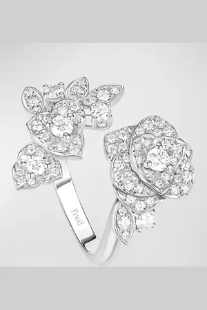 PIAGET Rose 18K Vine Ring with Diamonds