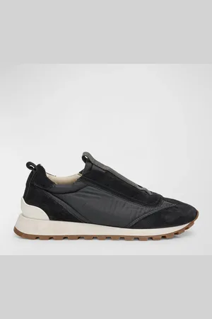 Brunello Cucinelli Monili Laceless Trainer Sneakers