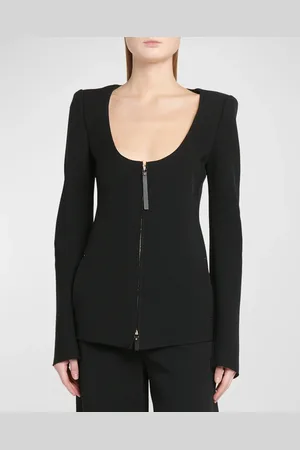 Giorgio Armani Double-Jersey Virgin Wool Zip Jacket