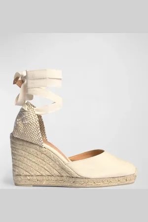 Castaner Carina Canvas Ankle-Wrap Wedge Espadrilles
