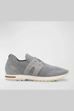 Loro Piana Knit Lace-Up Runner Sneakers
