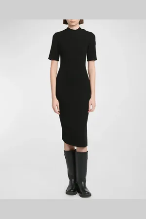 Moncler Stretch Knit Midi Dress