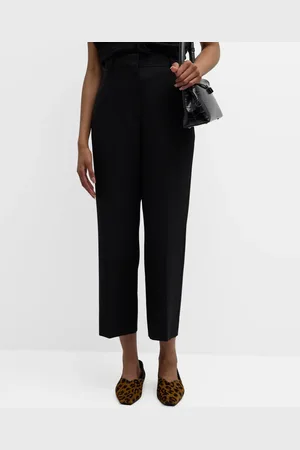 Totême High-Rise Straight-Leg Crop Trousers