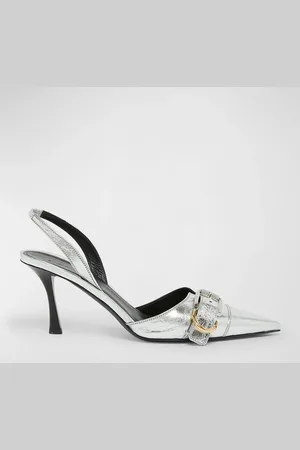 Givenchy Voyou Metallic Buckle Slingback Pumps