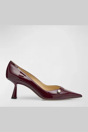 Jimmy Choo Rosalia Patent Pearly-Strap Pumps
