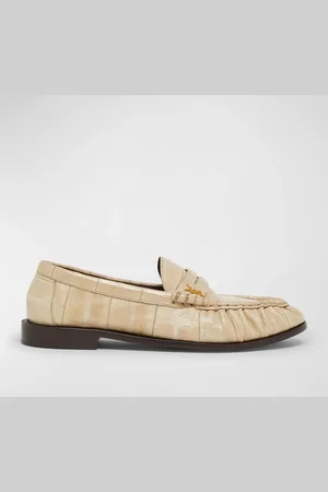 Saint Laurent Le Leather YSL Penny Loafers