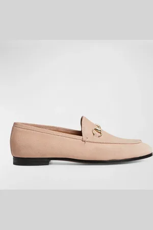 Gucci Jordaan Suede Horsebit Loafers