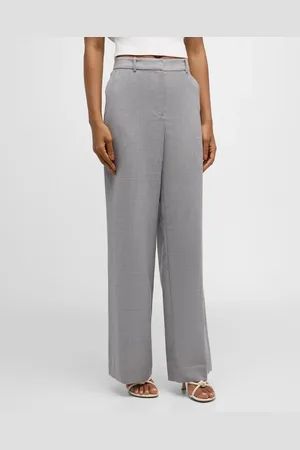 Simkhai Tavar Wool Straight-Leg Pants