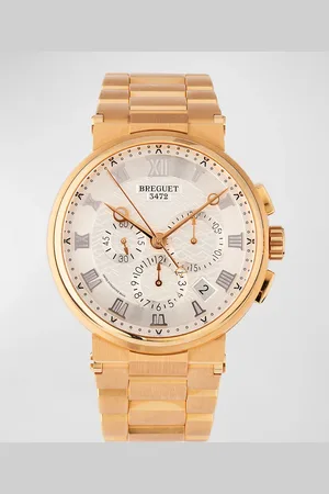 Breguet 40mm Marine Chronograph Watch with Bracelet Strap