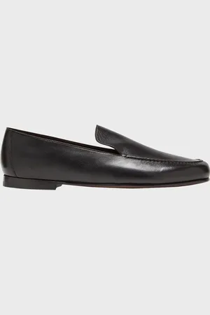 The Row Colette Leather Slip-On Loafers