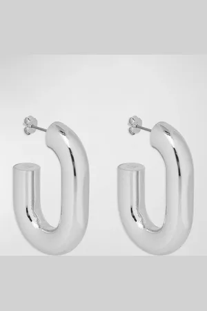 Paco rabanne XL Chain-Link Hoop Earrings