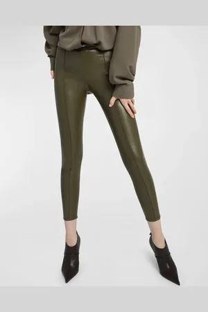 Serafini Faux Leather Skinny-Leg Ankle Trousers