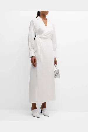 Simkhai Briar Draped Midi Wrap Dress