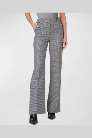 AKRIS Florine Double-Face Wool Straight-Leg Pants