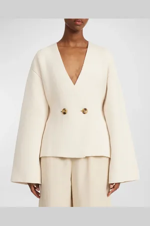 By Malene Birger Tinley Ribbed Double-Breasted Sweater