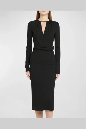 Giorgio Armani Keyhole Milano Jersey Sheath Dress