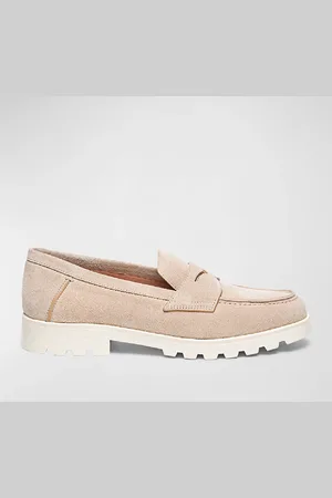 santoni Sporty Suede Penny Loafers