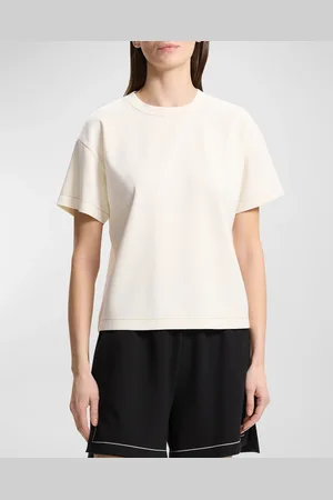 THEORY Short-Sleeve Stitched Crewneck T-Shirt