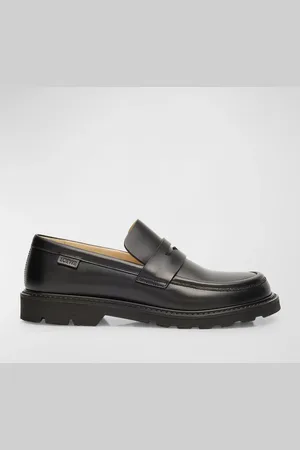 Loewe Blaze Leather Penny Loafers