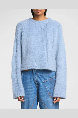 J.W.Anderson Cropped Cable Mohair Sweater