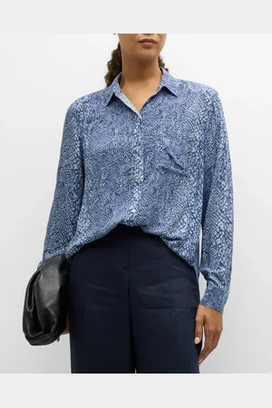 Rails Josephine Python Button-Front Shirt