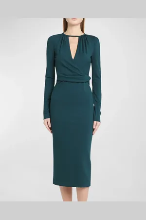 Giorgio Armani Keyhole Milano Jersey Sheath Dress